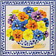 3pcs napkins for decoupage flowers Pansy, Napkins for decoupage, Moscow,  Фото №1