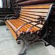 Wrought iron bench with back. Garden benches. askalonkovka (askalonkovka). My Livemaster. Фото №4