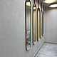 Зеркало с металлической рамой, стилизованной под латунь, Зеркала, Тюмень,  Фото №1