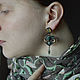 Earrings 'Pompeii' modern, art Nouveau. Earrings. House Of The Moon Dew. Online shopping on My Livemaster.  Фото №2