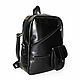 Leather backpack bag black ' Next', Classic Bag, St. Petersburg,  Фото №1