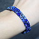 Order Natural Blue Lapis Lazuli Cut Bracelet. naturalkavni. Livemaster. . Bead bracelet Фото №3
