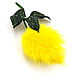 Lemon mink fur Brooch yellow as a gift. Brooches. flowersstyle (flowersstyle). My Livemaster. Фото №5
