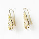 Crumpled earrings, gold earrings, broach earrings 2024 style. Earrings. Irina Moro. My Livemaster. Фото №4