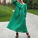 Women's summer dress linen long sleeve, Dresses, Guangzhou,  Фото №1