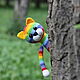 Soft toy rainbow crocheted cat as a gift for children, Amigurumi dolls and toys, Novosibirsk,  Фото №1