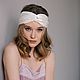 Order Silk bandeau headband for white hair. Delicate Clothing Store (Daria). Livemaster. . Bandage Фото №3