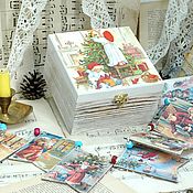 Сувениры и подарки handmade. Livemaster - original item Jewelry box decorate the Christmas tree with and without a garland. Handmade.