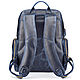 Leather backpack 'Dionysus' (blue wax). Backpacks. Russian leather Guild. My Livemaster. Фото №5
