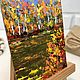 Copy of Fall Painting Original Art Birch Tree Small Wall Art Autumn Forest. Pictures. katbes. My Livemaster. Фото №4