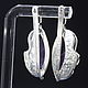 Classic Macaulay earrings with amethysts made of 925 HC0022-3 silver. Earrings. Sunny Silver. My Livemaster. Фото №6