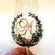 Beer glasses (pair) with painting. Personalization. Wine Glasses. lepska. My Livemaster. Фото №6
