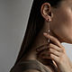 Earrings classic: Long earrings ' Two drops'. Earrings. AllOver. Online shopping on My Livemaster.  Фото №2