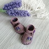 Куклы и игрушки handmade. Livemaster - original item Shoes for Blythe (color - lavender) Leather. Handmade.