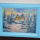 Order Picture miniature Christmas tree, Friendly New year, 20h15, oil. Valeria. Livemaster. . Pictures Фото №3