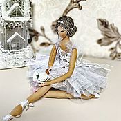 Куклы и игрушки handmade. Livemaster - original item Ballerina White Cloud doll as a gift. Handmade.