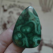Материалы для творчества handmade. Livemaster - original item Malachite cabochon No. 53x33x4. Handmade.