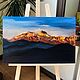 Pintura al óleo. 40*70 cm. El paisaje. Último tren a Lhasa. La montaña, Pictures, Moscow,  Фото №1