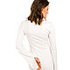  Платье midi с двумя разрезами в белом цвете. Платья. OFCN. Интернет-магазин Ярмарка Мастеров.  Фото №2