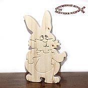 Куклы и игрушки handmade. Livemaster - original item Puzzles, puzzles: Hello! The Hare Is A Philosopher. auction.. Handmade.