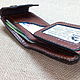 Leather wallet with a compartment for bills. Wallets. aleksei32067. My Livemaster. Фото №6