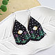 Beaded Fern Blossom Earrings. Earrings. Handmade by Svetlana Sin. Online shopping on My Livemaster.  Фото №2