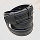 Men's belt, made of genuine ostrich leather and calfskin. Straps. SHOES&BAGS. My Livemaster. Фото №6