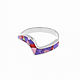 Snake RING with coral, charoite and rhodonite. Size 17.5, Rings, Moscow,  Фото №1