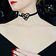Leather choker "Heart". Chokers. Xav-leather. Online shopping on My Livemaster.  Фото №2