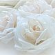 Order  ' Vanilla marshmallow ' fabric flowers. cbzybt. Livemaster. . Brooch-clip Фото №3