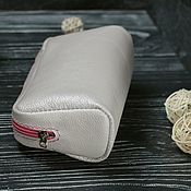 Сумки и аксессуары handmade. Livemaster - original item Cosmetic bags: beige mother of pearl. Handmade.