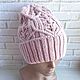 Шапка по мотивам Loro Piana бобинной меринос. Шапки. Korolek_knitting. Интернет-магазин Ярмарка Мастеров.  Фото №2