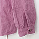 Пыльно-розовая блузка из 100% льна. Блузки. LINEN & SILVER ( ЛЕН и СЕРЕБРО ). Ярмарка Мастеров.  Фото №4