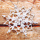 Set of white knitted snowflakes 3 pieces (2B). Christmas decorations. BarminaStudio (Marina)/Crochet (barmar). My Livemaster. Фото №5