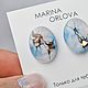 Серьги ручной работы из ювелирной смолы. Серьги классические. MARINA ORLOVA. Ярмарка Мастеров.  Фото №5