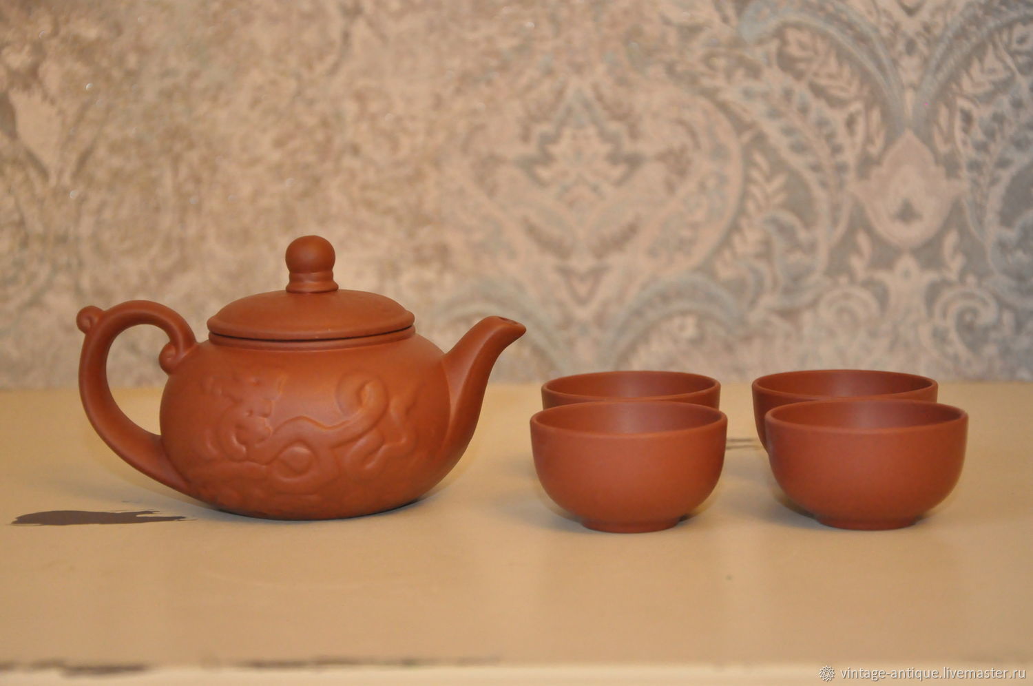 Китайский чайный набор чайник и 4 пиалы – купить онлайн на Ярмарке ...