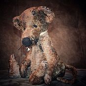 Куклы и игрушки handmade. Livemaster - original item Teddy Animals: Shunya is a gray mouse. Handmade.