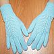 Mint, fishnet gloves. Women's knitted gloves. Gloves. Tatiana Boyarova. Online shopping on My Livemaster.  Фото №2
