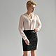 Black pencil skirt with lace insert. Skirts. Tolkoyubki. Online shopping on My Livemaster.  Фото №2