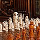 Винтаж: Антикварные резные шахматы из слоновой кости. Предметы интерьера винтажные. Антиквариат и Винтаж. Ярмарка Мастеров.  Фото №6