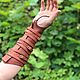 Leather Bracers with straps. Bracers. Workshop Sokol. My Livemaster. Фото №6