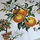 A picture embroidered with a cross Oranges from the Botany series, Pictures, Liepaja,  Фото №1