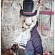 Роберт кролик в технике тедди. Тедди Зверята. Татьяна Корчикова teddy & dolls. Интернет-магазин Ярмарка Мастеров.  Фото №2