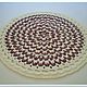 Order Mat knitted from a cord round Italy-3. knitted handmade rugs. Livemaster. . Carpets Фото №3