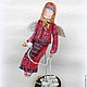 Интерьерная кукла "Ангел дома", грунтованный текстиль, статуэтка, Куклы и пупсы, Курган,  Фото №1