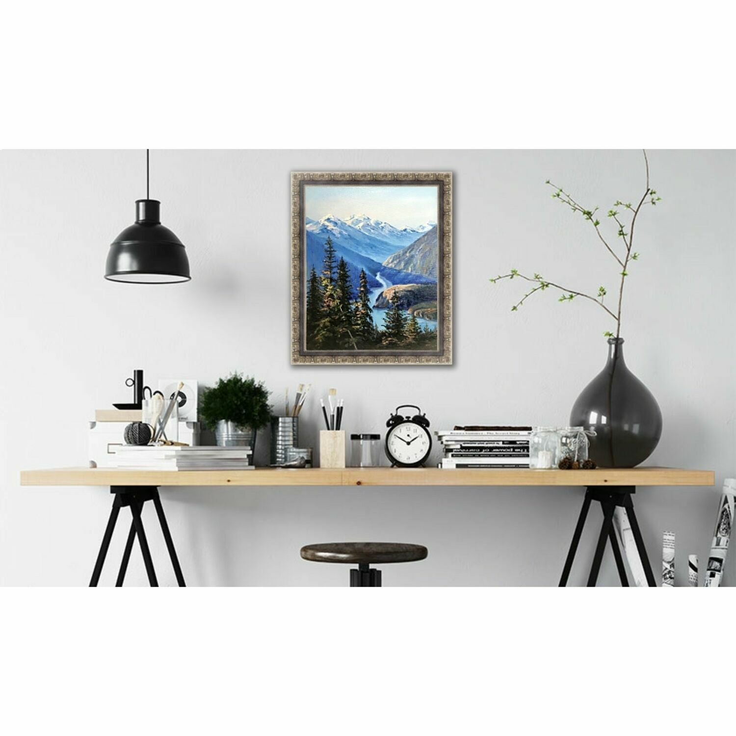 Картина Горы маслом на холсте в интернет-магазине на Ярмарке Мастеров ...