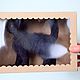 Валяная из шерсти игрушка. Черная кошечка Коко. Войлочная игрушка. Нина felt (Антистрессовые игрушки). Ярмарка Мастеров.  Фото №6