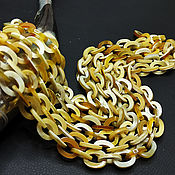 Материалы для творчества handmade. Livemaster - original item Water Buffalo Horn Chain/Zebu 50cm light dense weave. Handmade.
