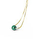 Necklace natural stone malachite. Art.№27. Pendants. TRUVELLA. Online shopping on My Livemaster.  Фото №2