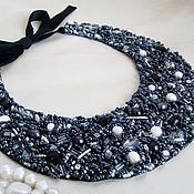 Аксессуары handmade. Livemaster - original item Choker-collar with pearl "Delight". Handmade.
